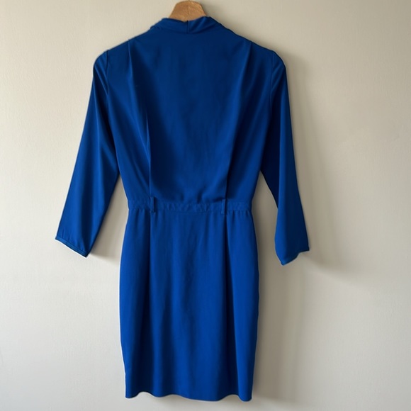 Aritzia Wilfred Faux Wrap Dress - Cobalt Blue - Size 0 - Picture 6 of 10